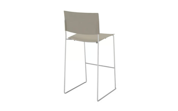 SIT BQ1203 / BQ1204 - Stackable sled base technopolymer stool with footrest by Andreu World - view 3